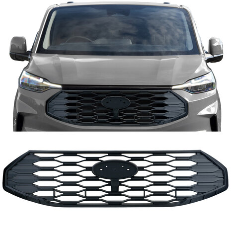 Sport Grill Mat Zwart Honingraat Design Styling Geschikt Voor Ford Transit Tourneo Custom Vanaf 202
