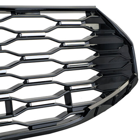 Sport Grill Glans Zwart Chrome Geschikt Voor Ford Transit Tourneo Custom Vanaf 2023