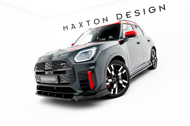 Maxton Design Mini Countryman JCW U25 Splitter Voorspoiler Spoiler Versie 1