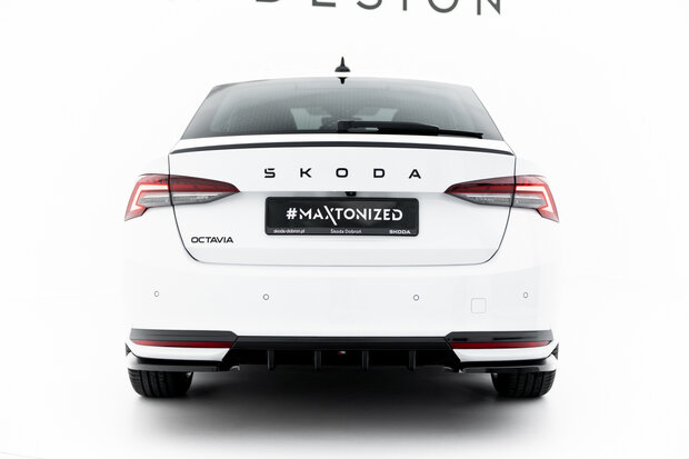 Maxton Design Skoda Octavia Sportline MK4 Facelift Central Rear Valance Spoiler Versie 1