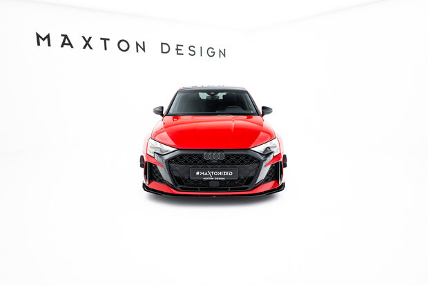 Maxton Design Audi RS3 Sedan 8Y Facelift Splitter Spoiler Pro Street + Flaps