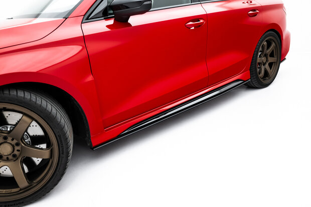 Maxton Design Audi RS3 Sedan 8Y Facelift Side Skirts Diffusers Pro Street