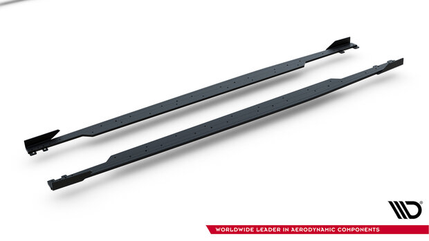 Maxton Design Audi RS3 Sedan 8Y Facelift Side Skirts Diffusers Pro Street + Flaps