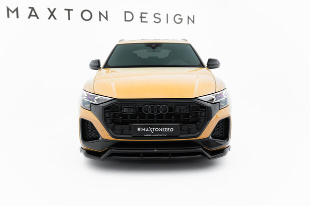 Maxton Design Audi Q8 Facelift Voorspoiler Spoiler Splitter Versie 1