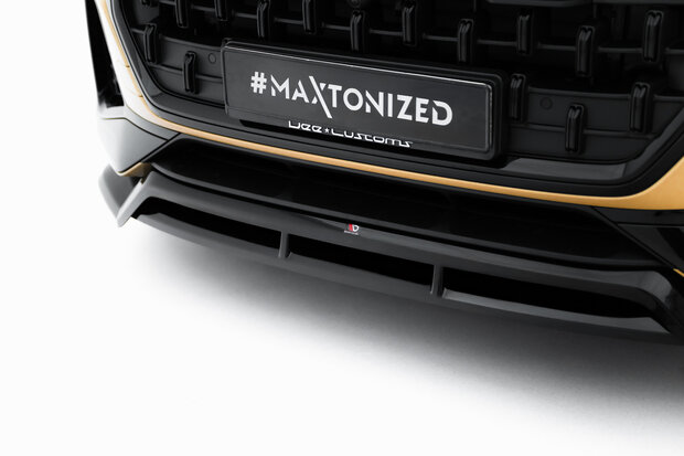 Maxton Design Audi Q8 Facelift Voorspoiler Spoiler Splitter Versie 1