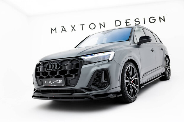 Maxton Design Audi SQ7 / Q7 S Line Facelift 2 Voorspoiler Spoiler Splitter Versie 1