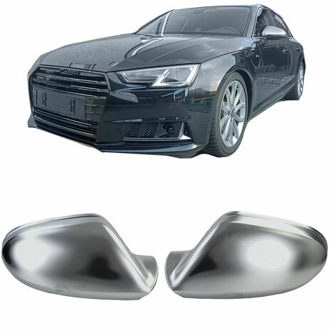 Spiegel Spiegelkappen Geschikt Voor Audi A6 C7 G4  Mat Chrome 