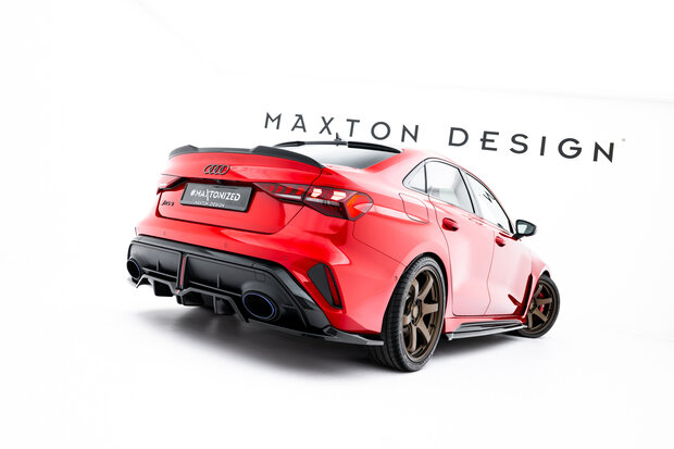 Maxton Design Audi RS3 8Y Sedan Facelift Rear Diffuser Vertical Bar Versie 1