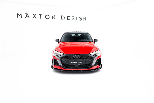 Maxton Design Audi RS3 Sedan 8Y Facelift Splitter Voorspoiler Spoiler Versie 3