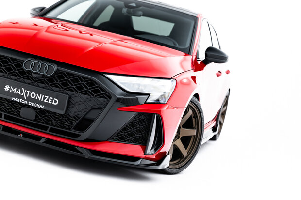 Maxton Design Audi RS3 Sedan 8Y Facelift Splitter Voorspoiler Spoiler Versie 3