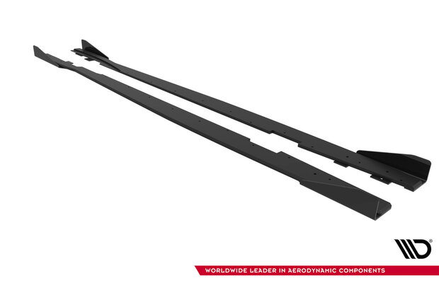 Maxton Design Ford Focus ST MK3 Facelift Side Skirts Diffusers Pro Street + Flaps