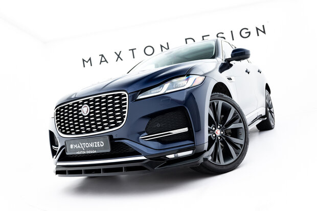 Maxton Design Jaguar F Pace R Sport MK1 Facelift Splitter Voorspoiler Spoiler Versie 1