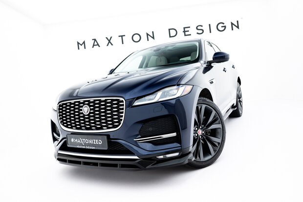 Maxton Design Jaguar F Pace R Sport MK1 Facelift Splitter Voorspoiler Spoiler Versie 1