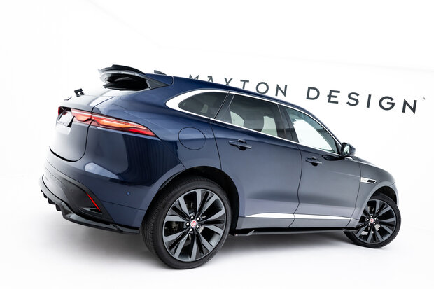 Maxton Design Jaguar F Pace R Sport MK1 Facelift Rear Diffuser Vertical Bar Versie 1
