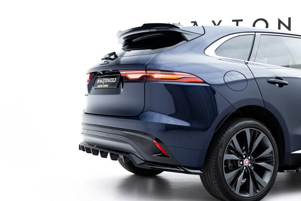 Maxton Design Jaguar F Pace R Sport MK1 Facelift Rear Diffuser Vertical Bar Versie 1