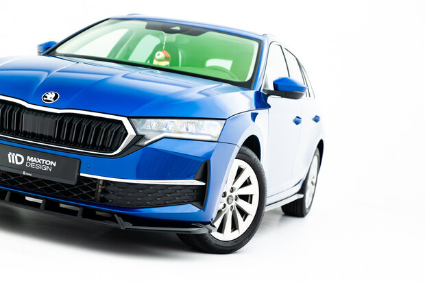Maxton Design Skoda Octavia Liftback / Combi Mk4 Facelift Splitter Voorspoiler Spoiler Versie 1