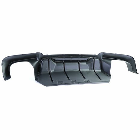 Bumper Diffuser Glans Zwart + Chrome Uitlaat Sierstuk Voor Bmw 5 Serie F10 F11 520 523 525 528 530  M Pakket
