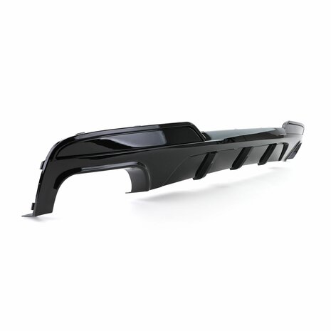 Diffuser Glans Zwart + Chrome Uitlaat Sierstuk Voor Bmw 5 Serie F10 F11 520 523 525 528 530  M Pakket
