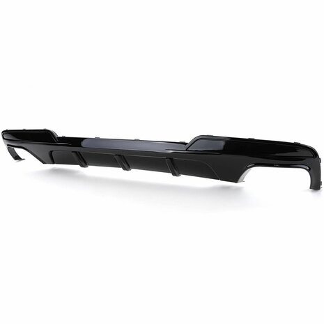 Diffuser Glans Zwart + Chrome Uitlaat Sierstuk Voor Bmw 5 Serie F10 F11 520 523 525 528 530  M Pakket