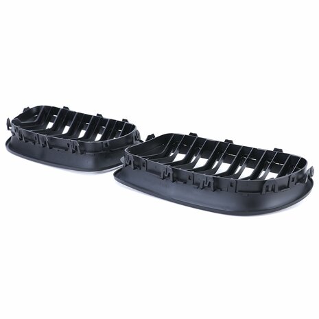 Grill Nieren Voor Bmw 5-serie F10 F11 Mat Zwart Dubbele M5 Spijlen