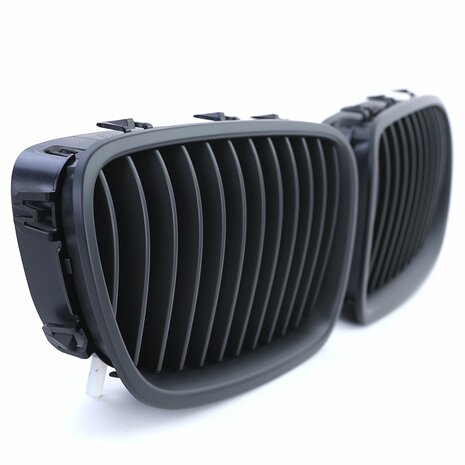 Grill Voor Bmw 5-serie F10 F11 Mat Zwart Enkele M5 Spijl