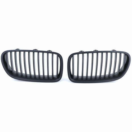 Grill Voor Bmw 5-serie F10 F11 Mat Zwart Enkele M5 Spijl