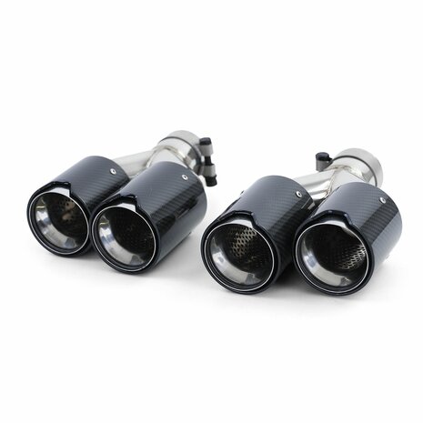 4 X  Uitlaatsierstuk Echt Carbon Voor Bmw 5 Serie F10 F11 535i 535D