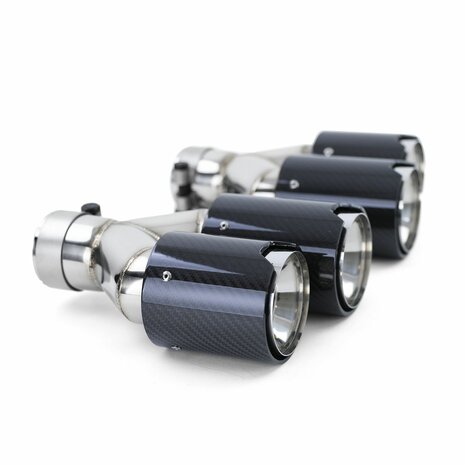 4 X  Uitlaatsierstuk Echt Carbon Voor Bmw 5 Serie F10 F11 535i 535D