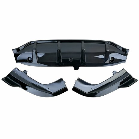 Diffuser-Mercedes-GLC-X254-C254-AMG-Pack-Hoogglans-Zwart-