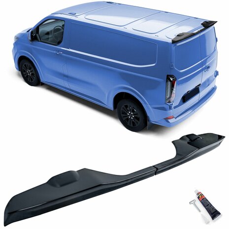 Dakspoiler-Spoiler-Voor-Ford-Transit-Tourneo-Custom-Met-Dubbele-Deuren-Glans-Zwart