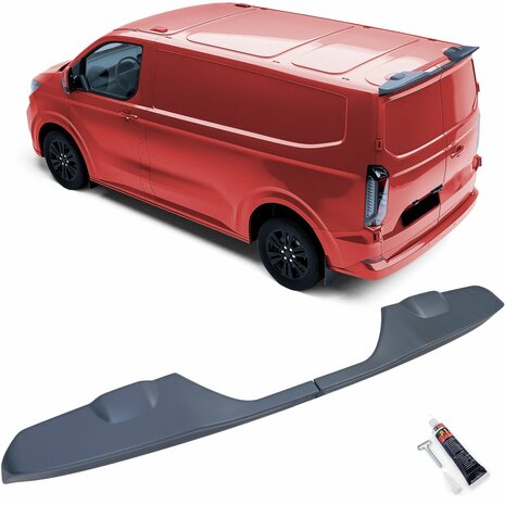 Dakspoiler-Spoiler-Voor-Ford-Transit-Tourneo-Custom-Met-Dubbele-Deuren-Primer-Grondverf