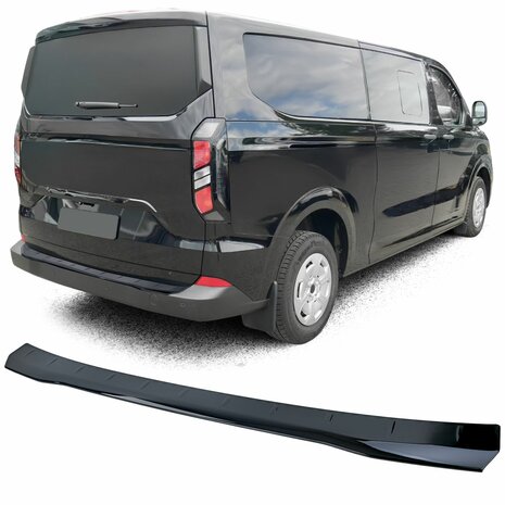 Laaddrempelbescherming-Voor-Ford-Transit/Tourneo-Custom-2023-Glans-Zwart