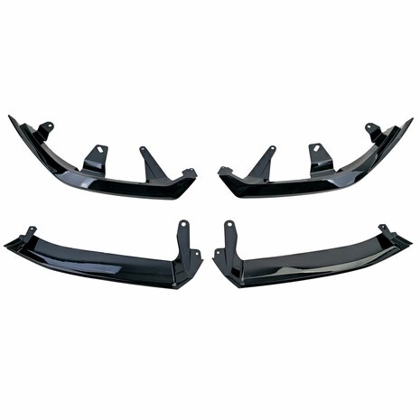 Splitter Spoiler Voor Bmw 5 Serie G60 G61 Voorspoiler Hoogglans Zwart 