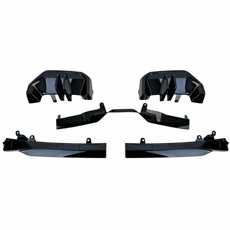 Diffuser Voor Bmw 5 Serie G60 G61 M Pack Hoogglans Zwart 