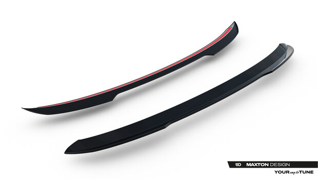 vMaxton Design Renault Clio Mk5 Facelift Achterklep Spoiler Cap Upper Extention Versie 1
