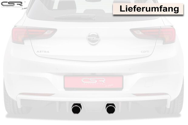 CSR Automotive Uitlaat Sierstukken ZB154 voor Opel Astra K (vanaf 2015)