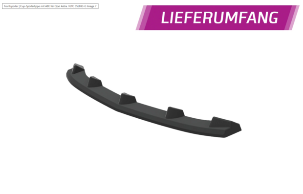 CSR Automotive Splitter Voorspoiler Spoiler Geschikt Voor Opel Astra J GTC CSL693-G