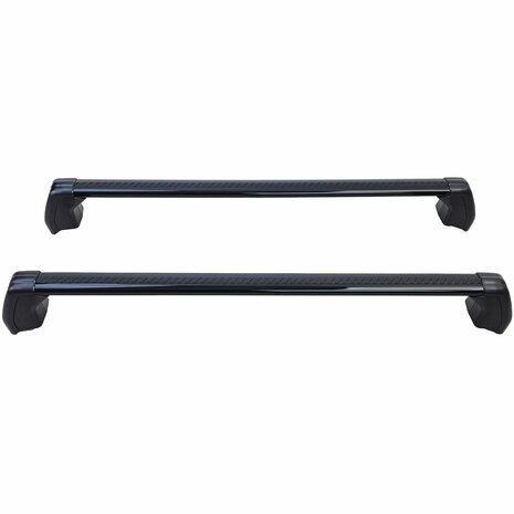 Dakdragers Land Rover Defender 110 L663 Zwart Aluminium Afsluitbaar 2-delige Set