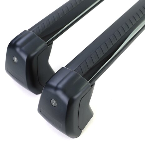 Dakdragers Voor Land Rover Defender 90 L663 Zwart Aluminium Afsluitbaar 2-deliDakdragers Voor Land Rover Defender 90 L663 Zwart