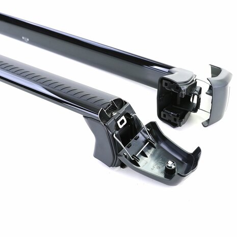 Dakdragers Voor Land Rover Defender 90 L663 Zwart Aluminium Afsluitbaar 2-deli