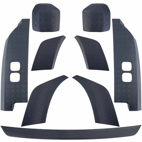 Off Road Beschermhoezenset Voor Land Rover Defender Type L663 110 9 delig Diamond Plate Look