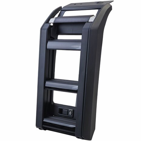 Uitschuifbare Dakladder Voor Land Rover Defender 90/110 L663 Max. 150 kg Zwart Aluminium