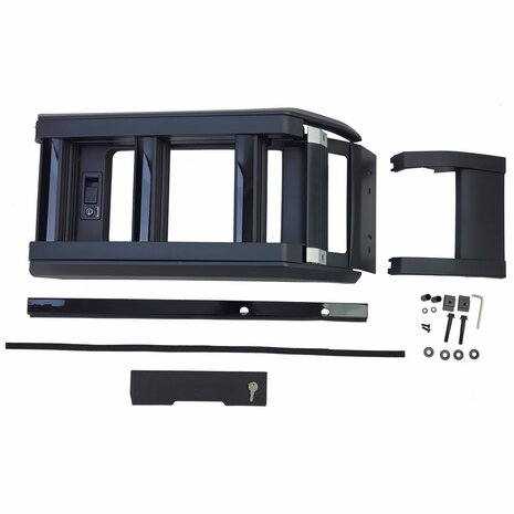 Uitschuifbare Dakladder Voor Land Rover Defender 90/110 L663 Max. 150 kg Zwart Aluminium
