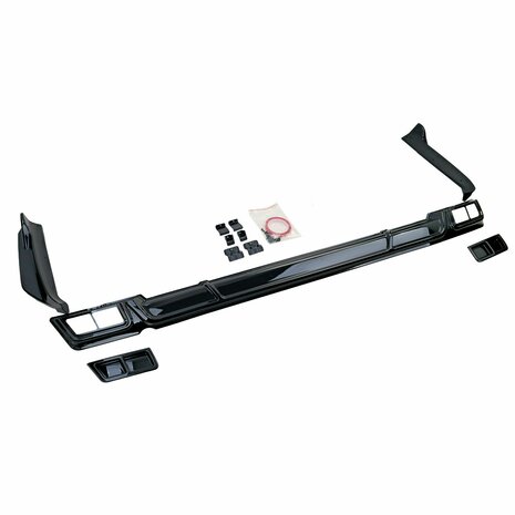Diffuser Spoiler Voor Ford Transit / Tourneo Custom (vanaf 2023) Sport Look Hoogglans Zwart