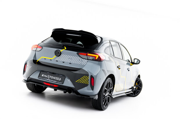 Maxton Design Opel Corsa F Facelift (Mk6 Facelift) Rear Splitter Versie 1
