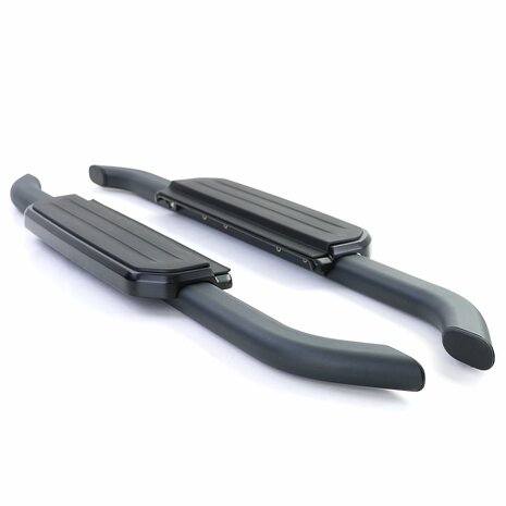 Aluminium Treeplanken Voor Land Rover Defender L663 90 Zwart Sidebars