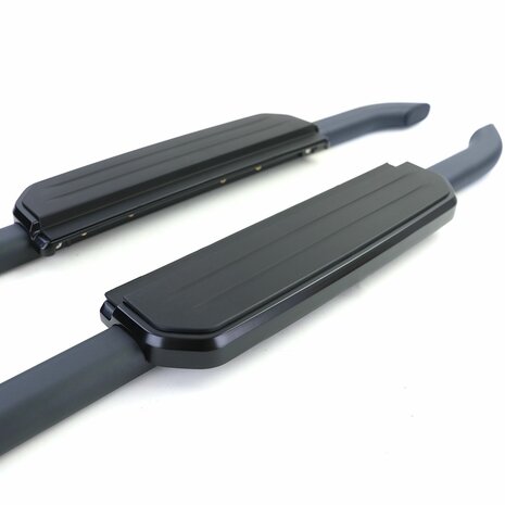 Aluminium Treeplanken Voor Land Rover Defender L663 90 Zwart Sidebars