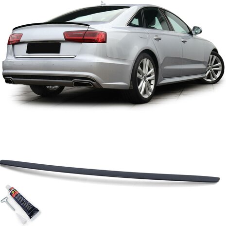 Audi A6 C7 Performance Heckspoiler mat zwart voor achterklep