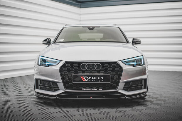 Maxton Design Audi A4 B9 S Line Versie 3 Voorspoiler spoiler Splitter Lip