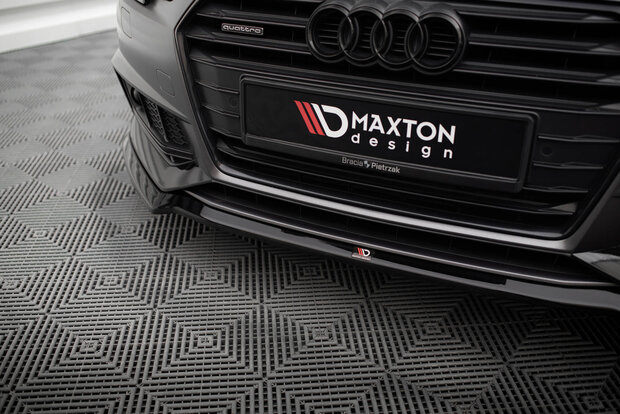 Maxton Design Audi A4 B9 S Line Versie 4 Voorspoiler spoiler Splitter Lip